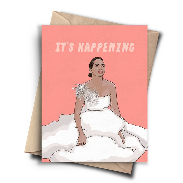 It's Happening - Wedding Engagement Greeting Card - Mellow Monkey