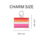 Rectangle Sunset Lesbian Flag Necklace - Mellow Monkey