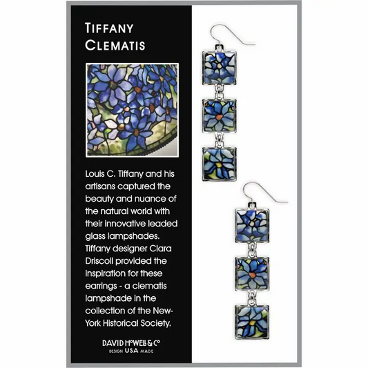 Tiffany Clematis Dangle Earrings - Mellow Monkey