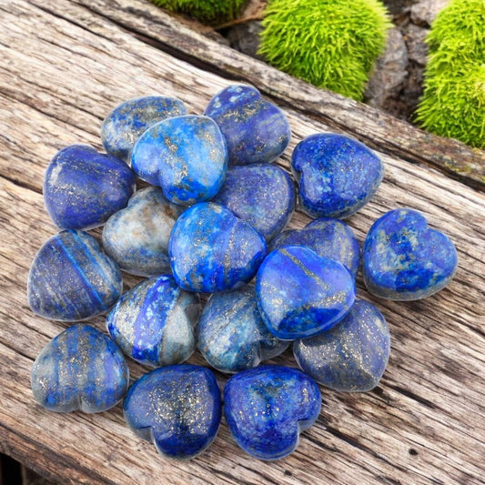 Lapis Lazuli Crystal Mini Heart - 1-in - Mellow Monkey