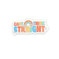 Can't Think Straight Sticker - Mellow Monkey