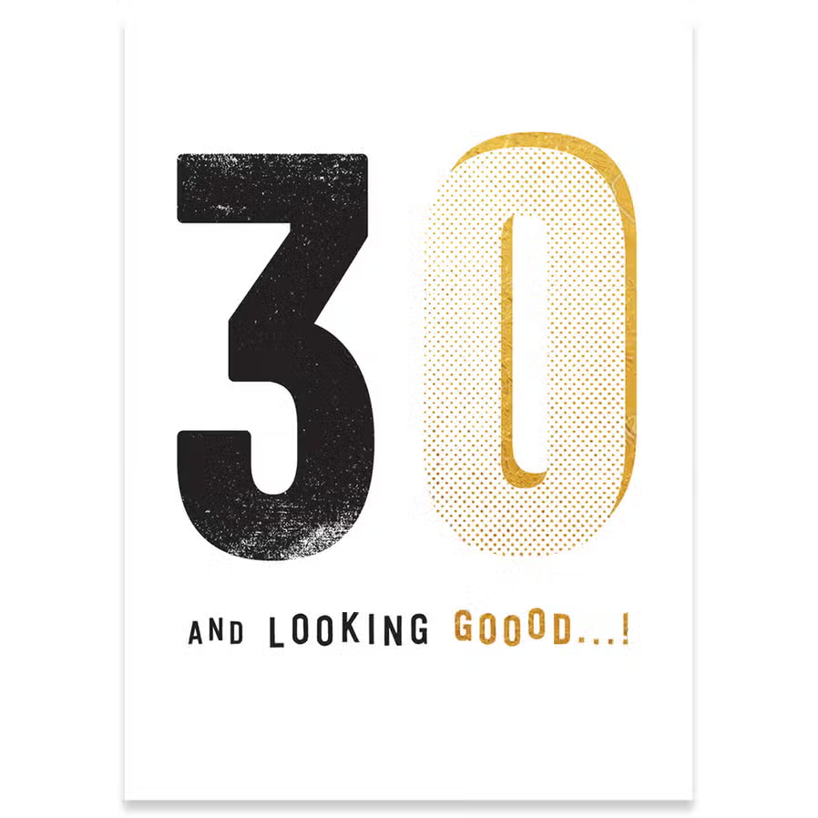 30 And Looking Goood...! - Birthday Greeting Card – Mellow Monkey