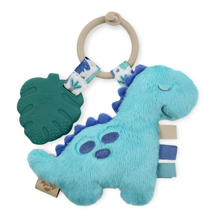 Itzy Pal™ Plush + Teether - Dinosaur - Mellow Monkey