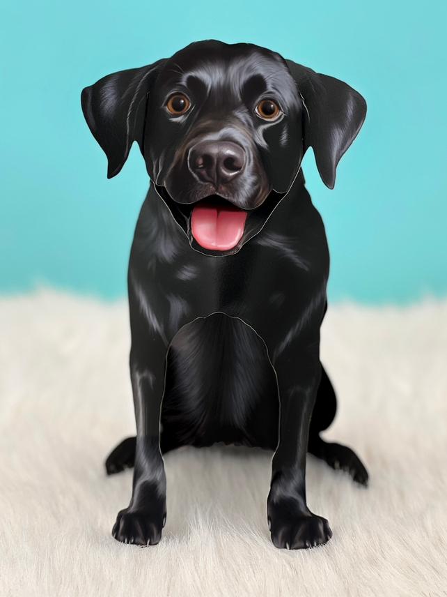 Black Lab - Freshcut Pop-Up Pet Greeting Cards - Mellow Monkey