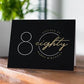Ageless At 80 Happy Birthday Card – Luxe Gold Foil - Landscape Format - Mellow Monkey