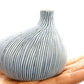 Mini Omo - Handcrafted Porcelain Bud Vase - With with Blue Lines - 2.7 x 2 x 2.8 in - Mellow Monkey