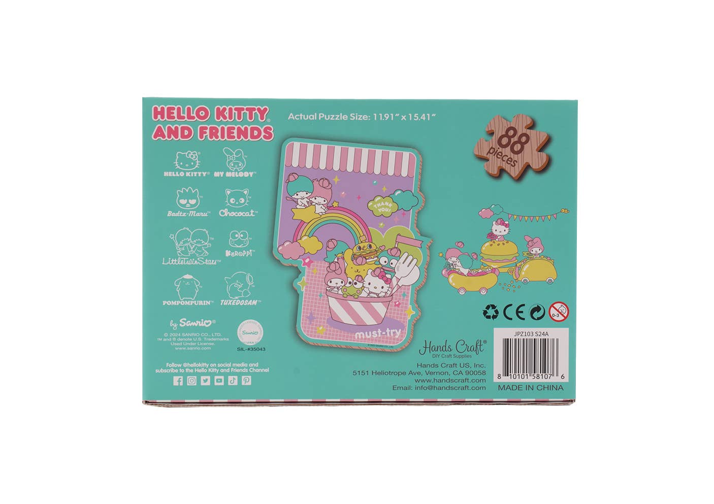 Hello Kitty® And Friends Jigsaw Puzzle: Yummy Delights - Mellow Monkey