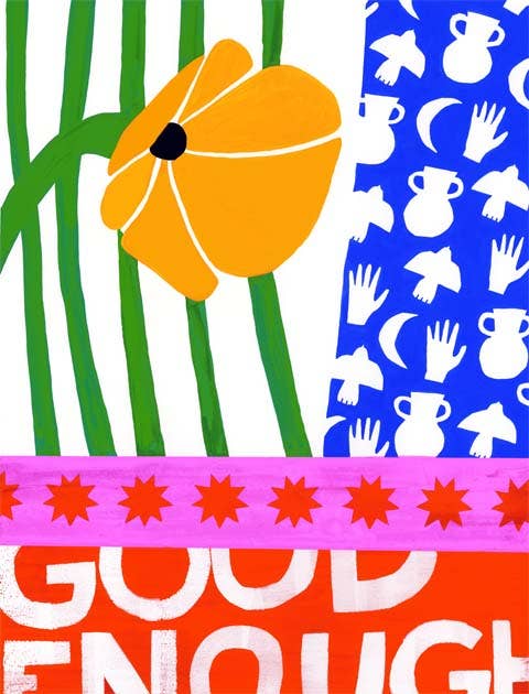 Good Enough - Framed Art Print - 8-in x 10-in - Mellow Monkey