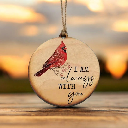 I Am Always With You - Cardinal - Wooden Ornament - Mellow Monkey