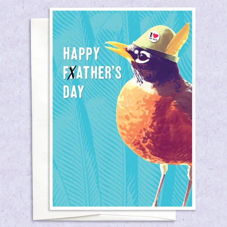 Happy Feather's Day - Father's Day Card - Mellow Monkey