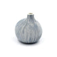 Mini Omo - Handcrafted Porcelain Bud Vase - With with Blue Lines - 2.7 x 2 x 2.8 in - Mellow Monkey