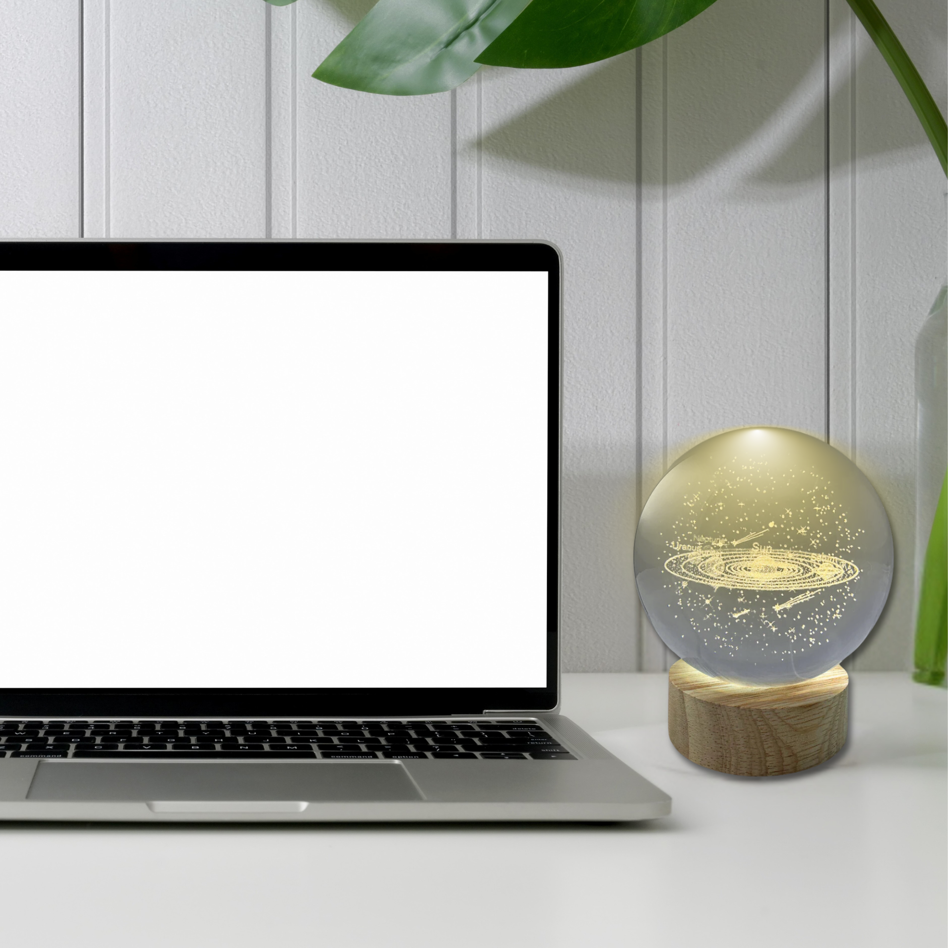 Solar System Night Light – Glass Orb - 3-in - Mellow Monkey