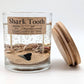 Shark Tooth Fossil Treasure - Double Wick Gel Candle - 8-oz - Mellow Monkey