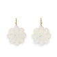 White Brass Filigree Flower Earring with Iridescent Color Coating - 1-1/2-in - Mellow Monkey