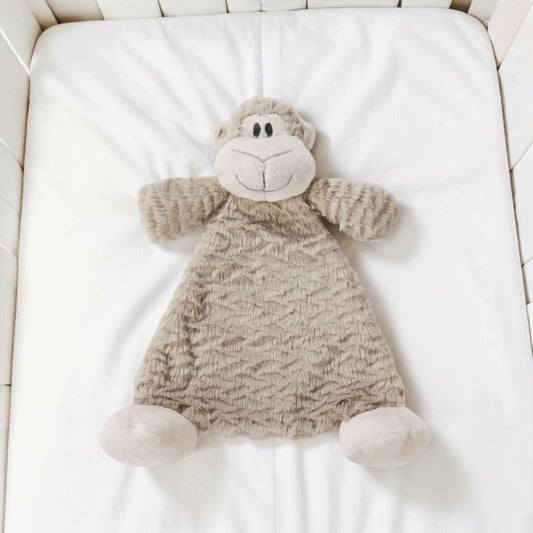 Meekie Monkey Rattle Blankie - 13-in - Mellow Monkey