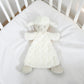 Dolly Lamb Rattle Blankie - 13-in - Mellow Monkey