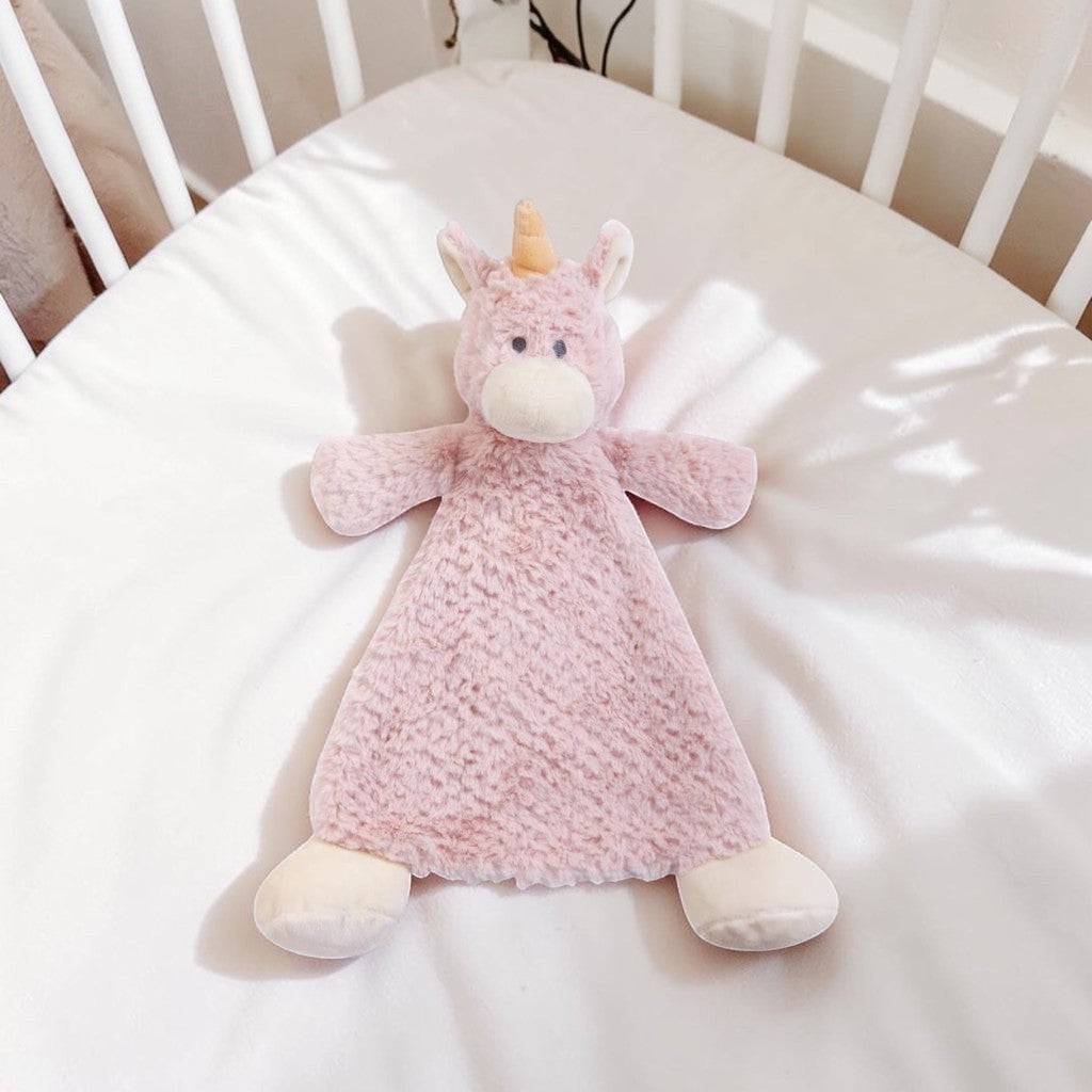 Wendy Unicorn Rattle Blankie - 13-in - Mellow Monkey