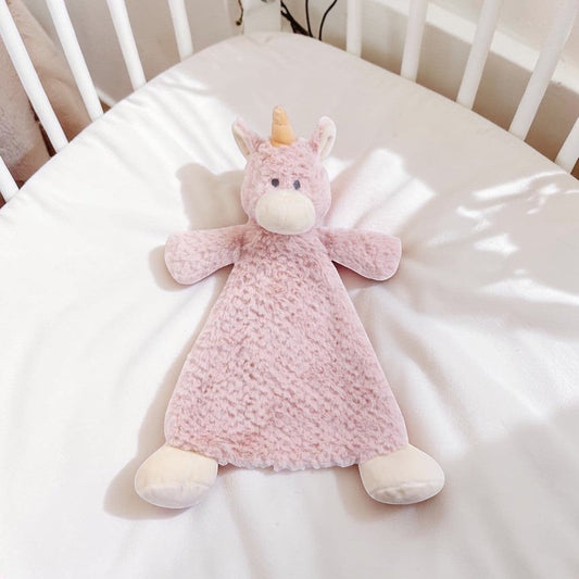 Wendy Unicorn Rattle Blankie - 13-in - Mellow Monkey