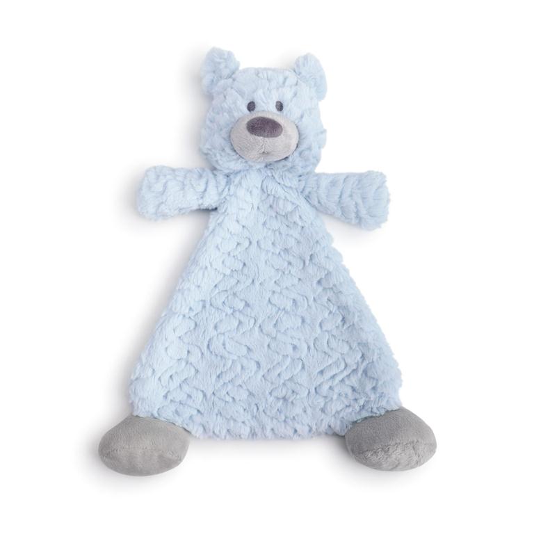 Blake Bear Rattle Blankie - 13-in - Mellow Monkey
