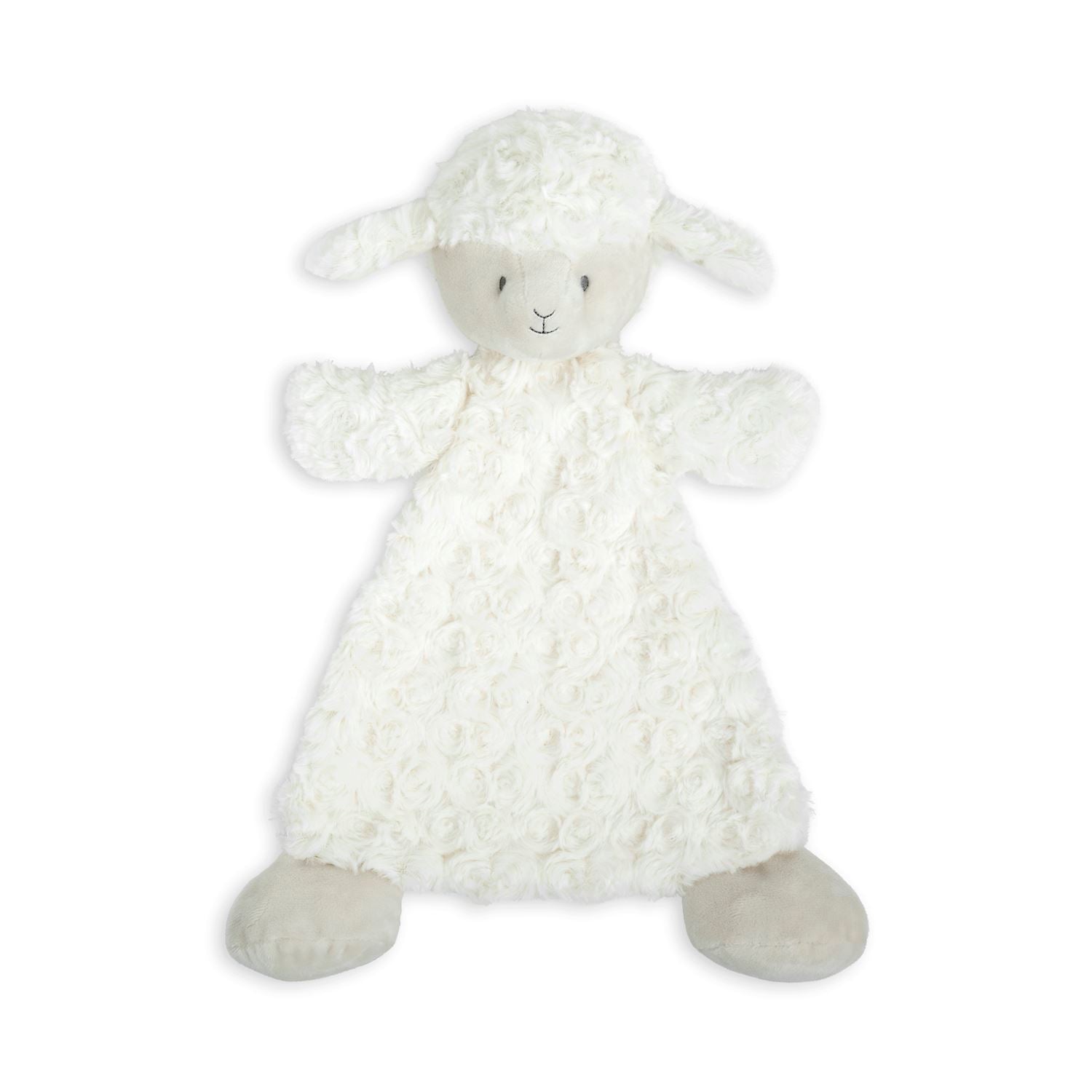 Dolly Lamb Rattle Blankie - 13-in - Mellow Monkey