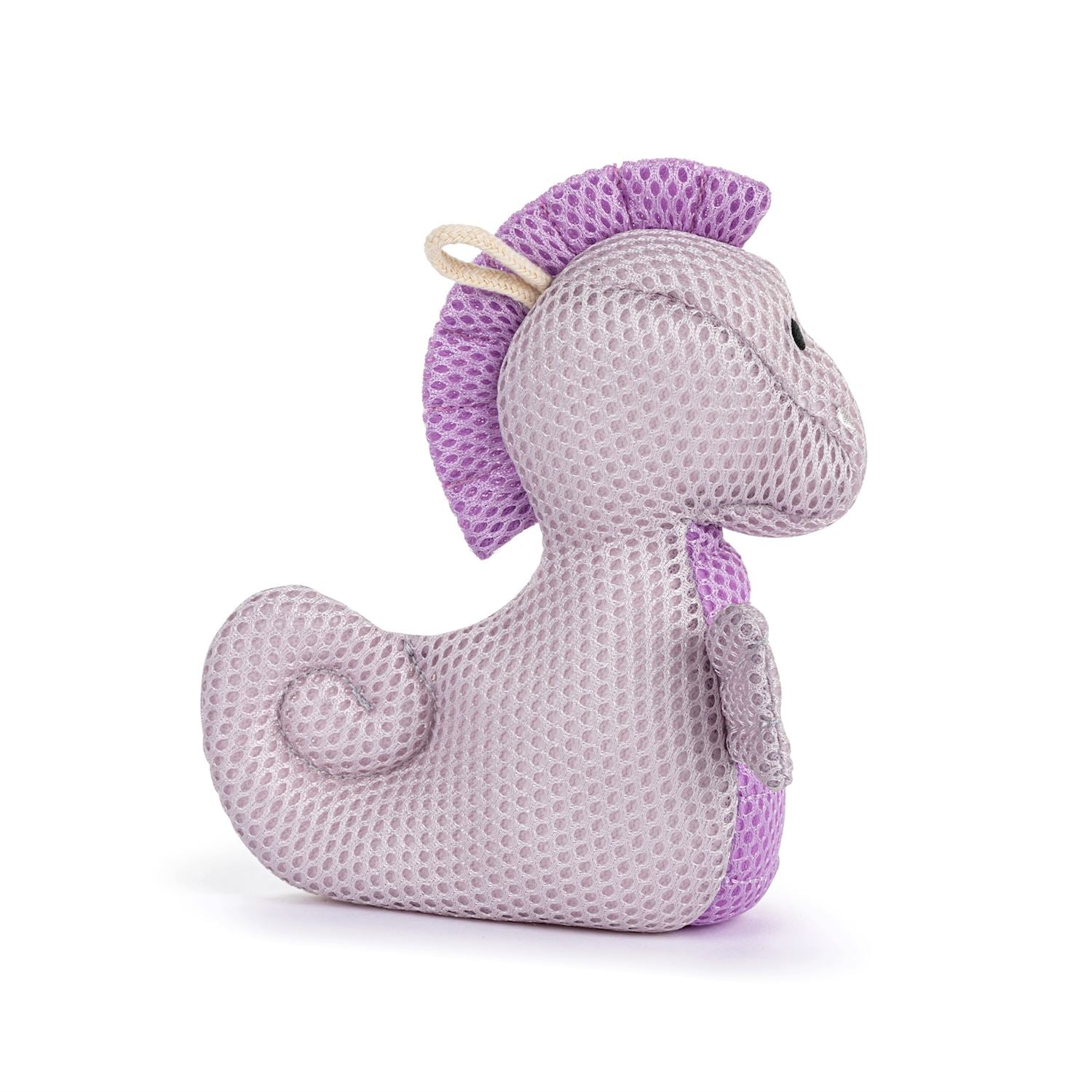 Purple Seahorse Bathtime Plush - 6-in - Mellow Monkey