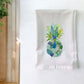 Sea Glass Pineapple Flour Sack Kitchen Towel - Mellow Monkey