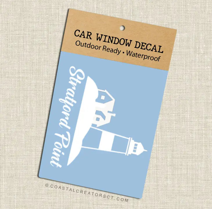 Stratford Point Lighthouse Car Decal - Mellow Monkey