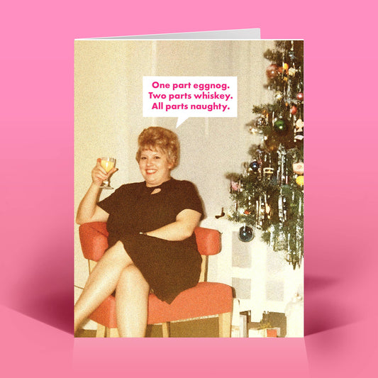 All Naughty - Christmas Greeting Card