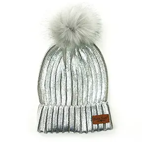 Britt's Knits Glacier Knit Pom Hat - Mellow Monkey