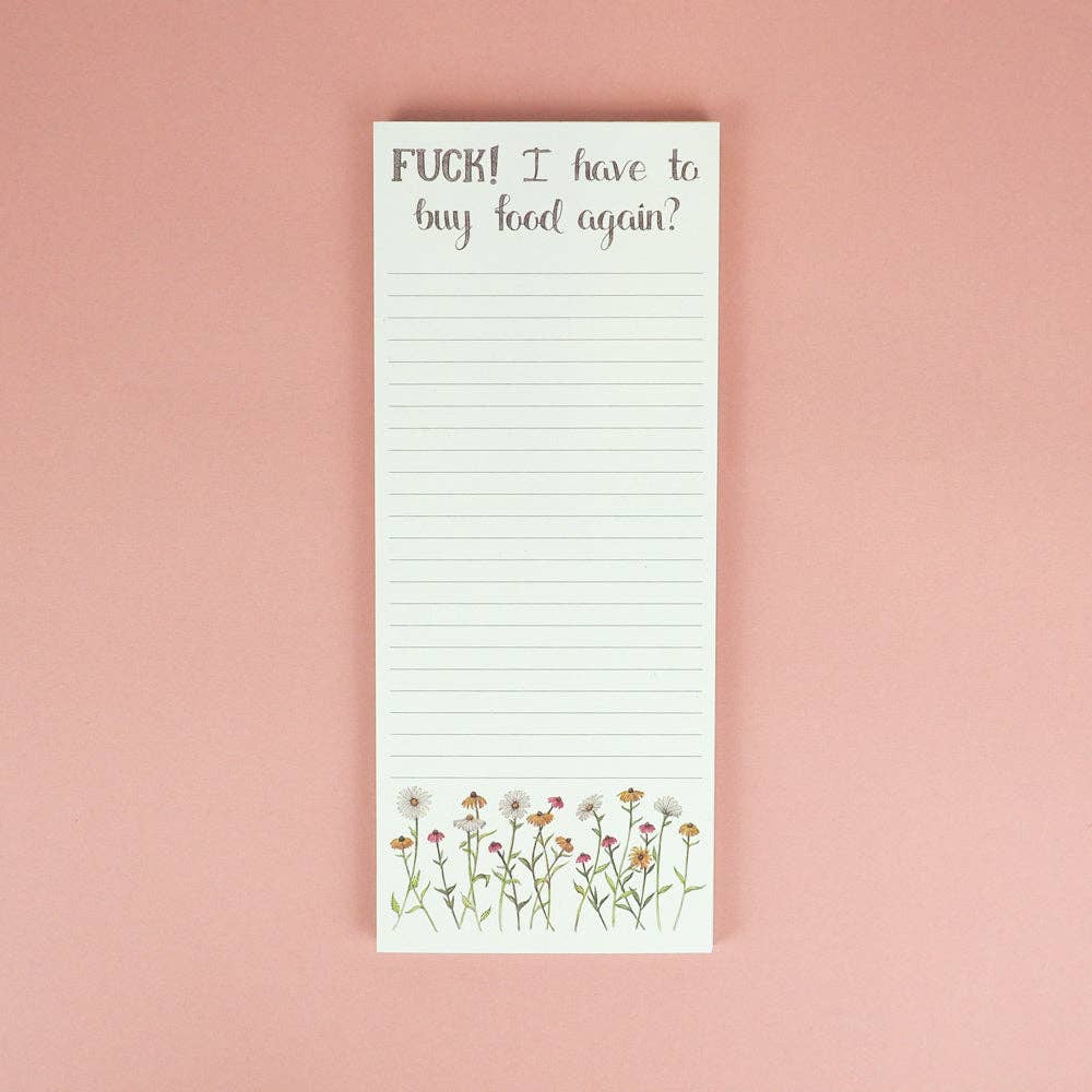 Fuck! I have to buy food again? Notepad - Mellow Monkey