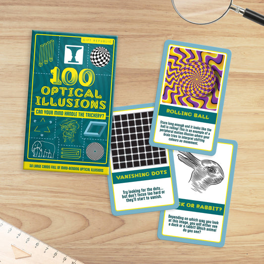 100 Optical Illusions - Activity Cards - Mellow Monkey