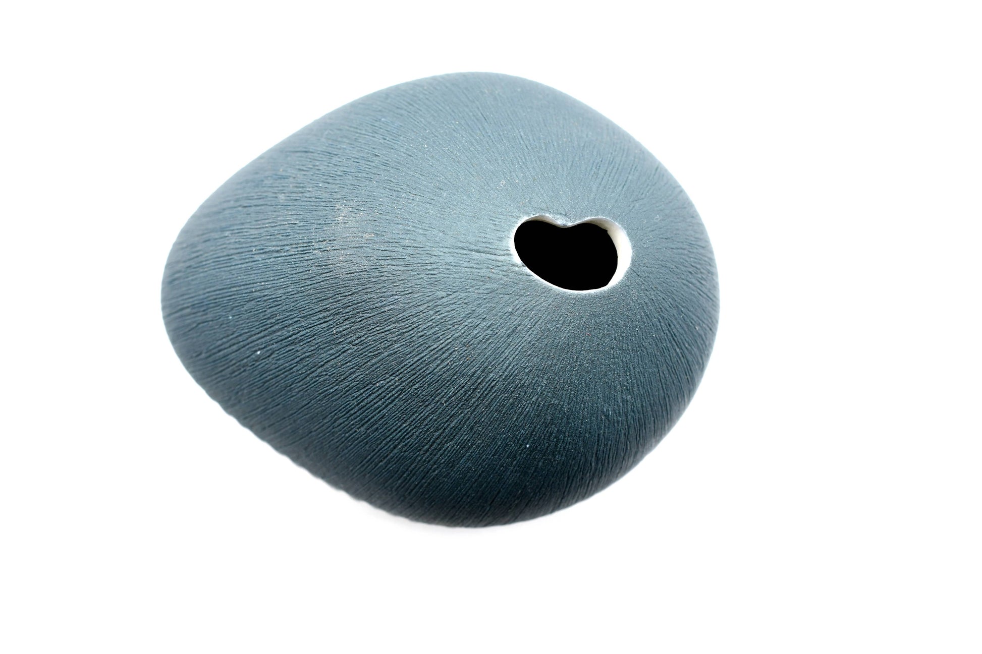 Mini Pebble - Handcrafted Porcelain Bud Vase - Navy and Blue Ombre - 3.4 x 2.6 x 2.4 in - Mellow Monkey