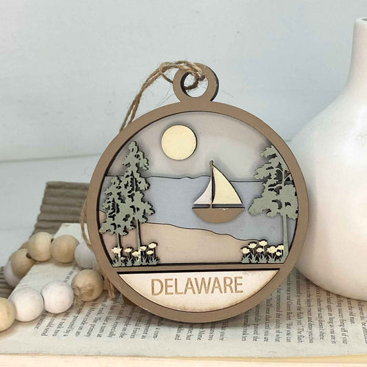 Delaware State Ornament - 4-5/8-in