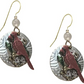 Silver Forest Earrings SV-CARDINAL W/FLOWRS E-9672A - Mellow Monkey