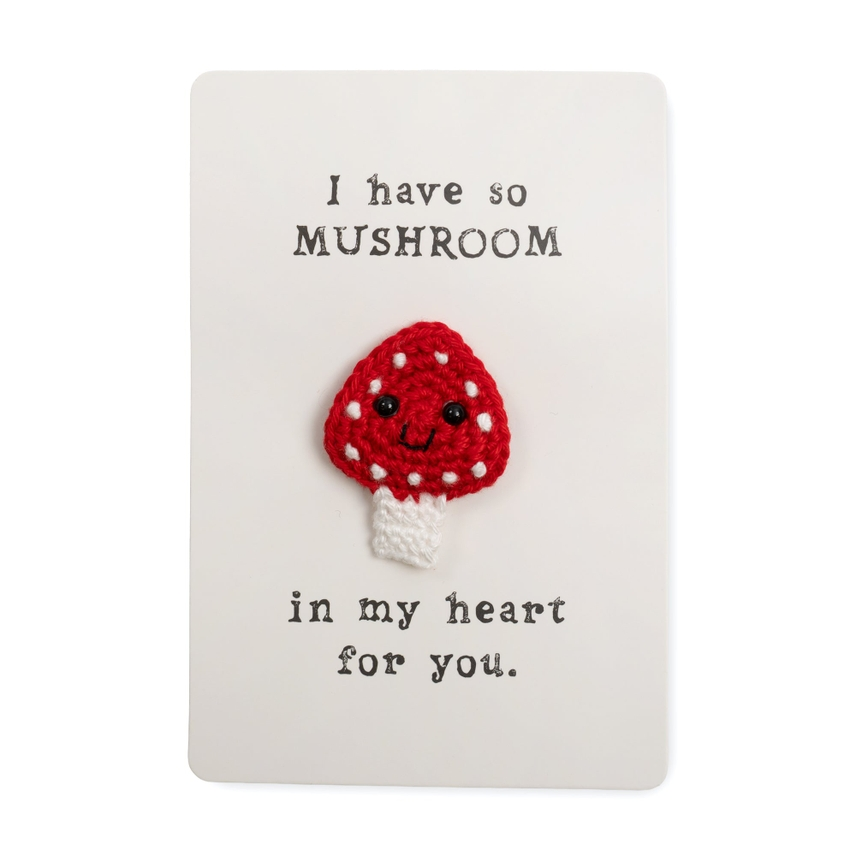 Handmade Crochet Pin Card - Mellow Monkey