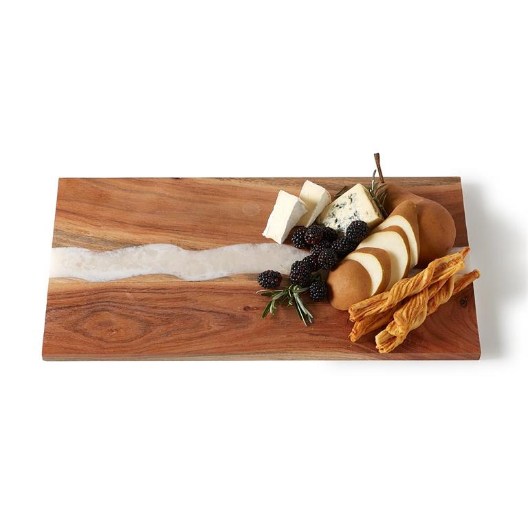 Verglas Acacia Wood and Resin Inlay Charcuterie Board - Mellow Monkey