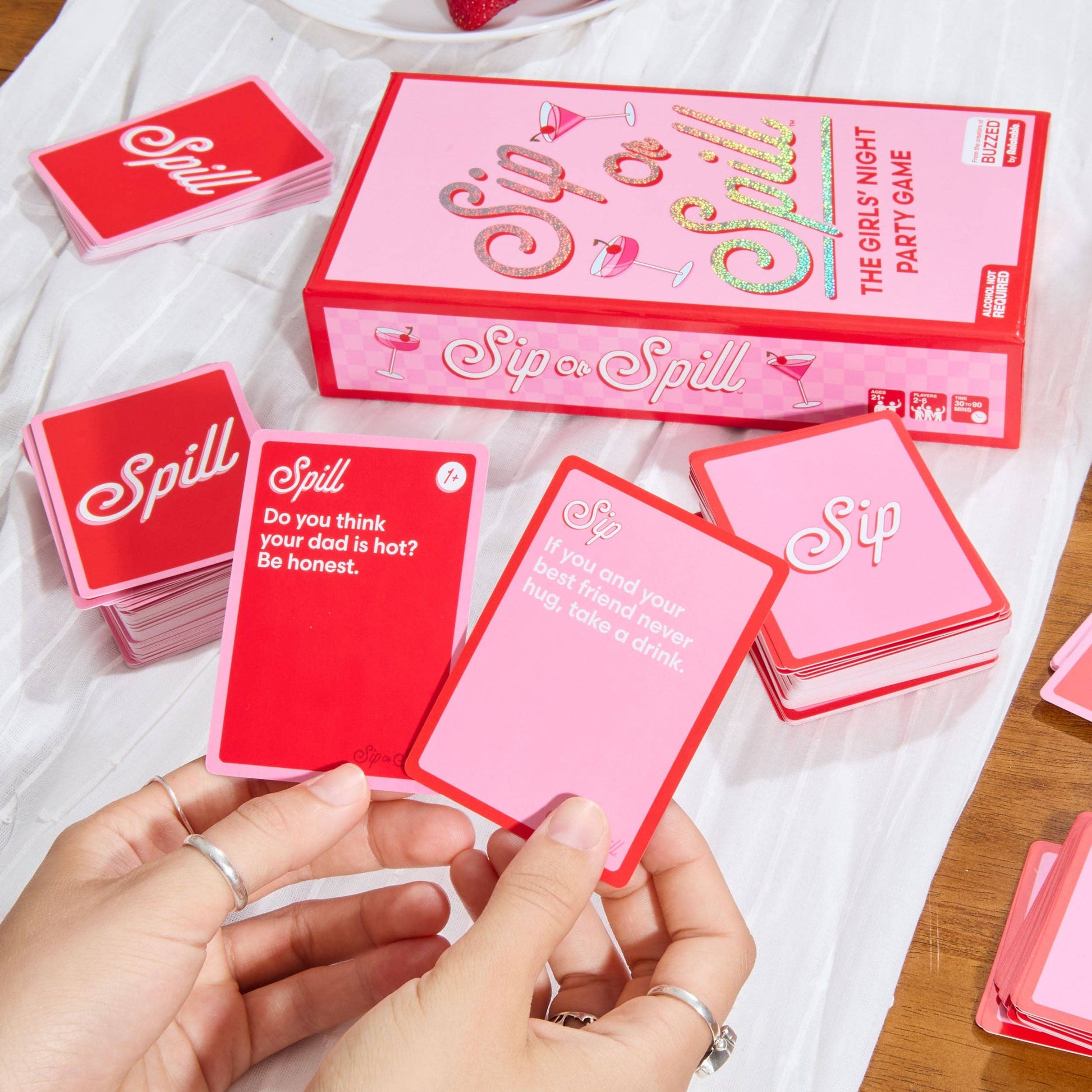 Sip or Spill — The Girl's Night Drinking Card Game - Mellow Monkey