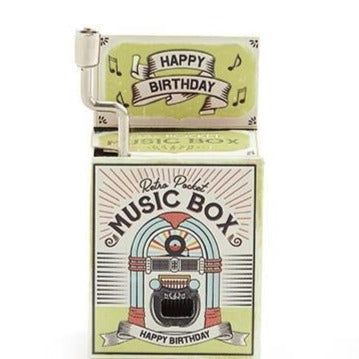 Happy Birthday Retro Pocket Music Box - Mellow Monkey