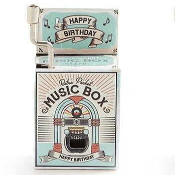 Happy Birthday Retro Pocket Music Box - Mellow Monkey