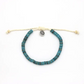 Blue Pantai Kura-Kura Wood Bead Bracelet - Surf Jewelry - Mellow Monkey