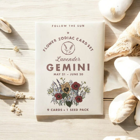 Gemini - Flower Zodiac Card Set