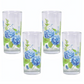 Hydrangea Glass Tumblers - 14-oz. - Set of 4 - Temp-tations - Mellow Monkey
