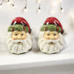 3.5 Inch Santa Face Ceramic Salt and Pepper Set - Mellow Monkey