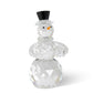 Crystal Snowman with Carrot Nose & Black Top Hat - 5-in - Mellow Monkey