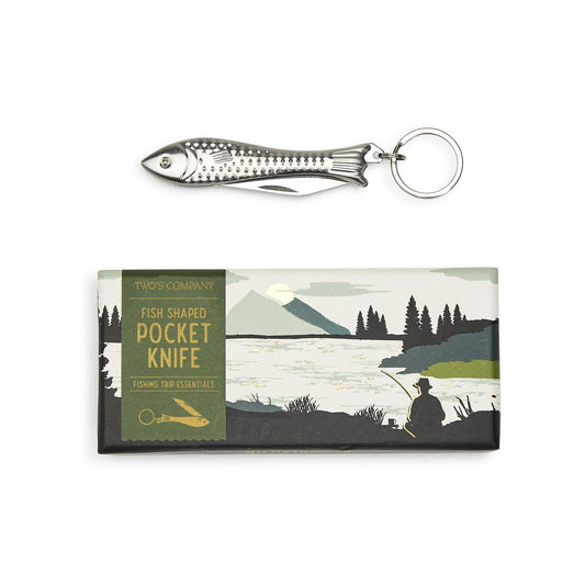 Fish Pocket Knife with Key Chain Attachment
