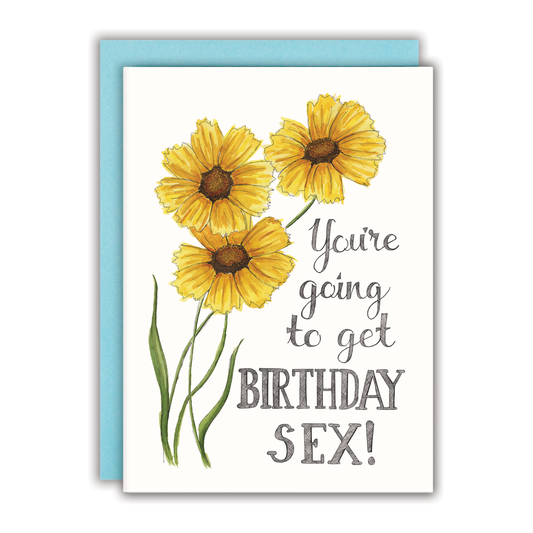You're Going to Get Birthday Sex Card - Mellow Monkey