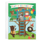 Birthday Greeting Card - Treehouse Party-Kids - Mellow Monkey