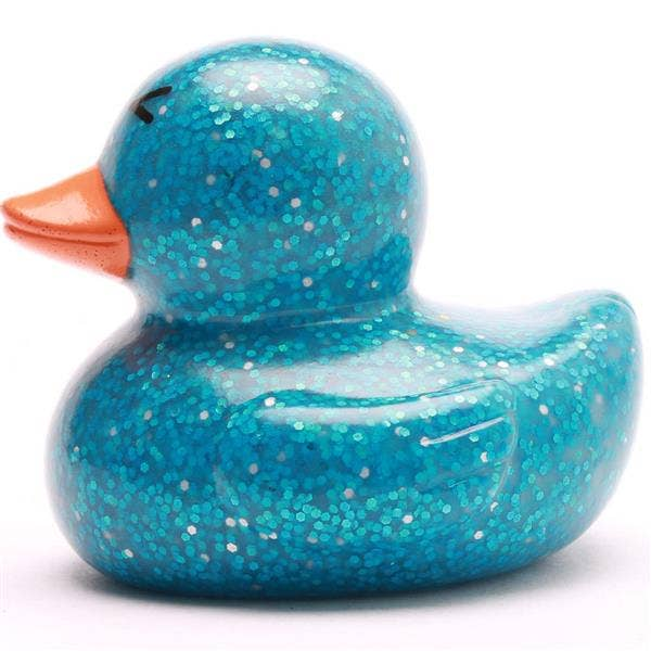 Blue Glitter Rubber Duck - Mellow Monkey