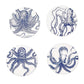Octopus Heavyweight Paper Coasters - Set of 40 - Mellow Monkey
