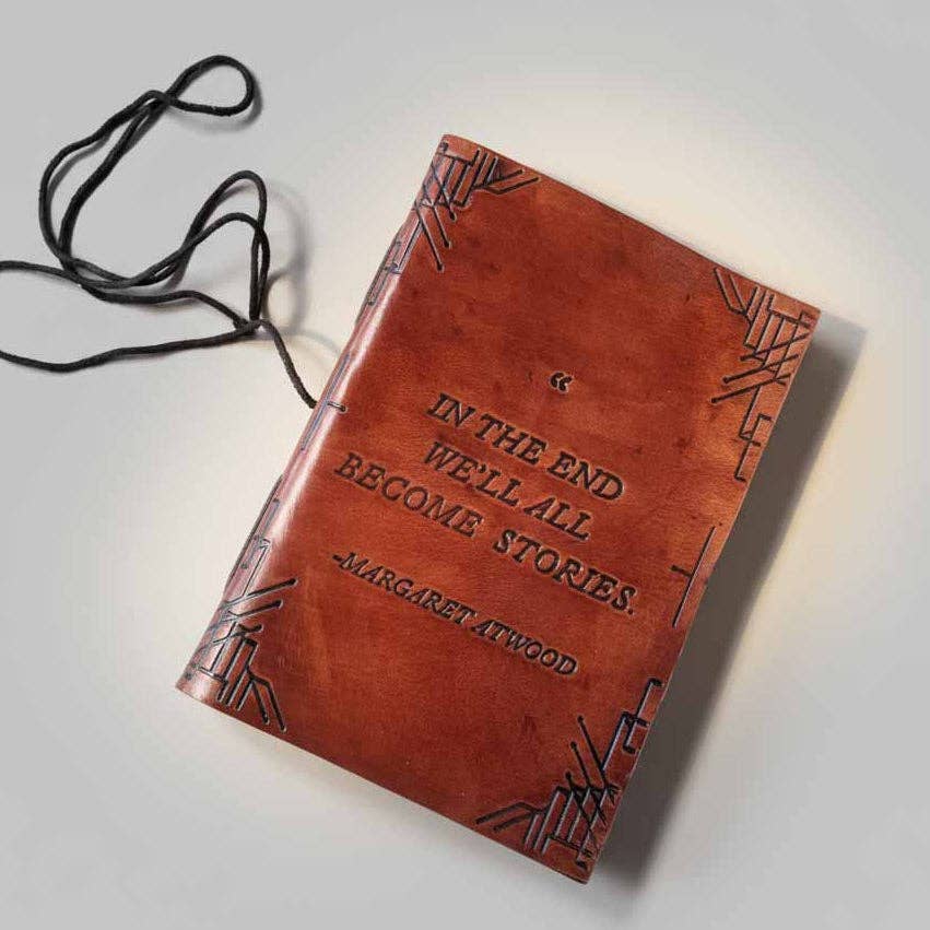 In The End, We All Become Stories - Handmade Leather Journal - Mellow Monkey